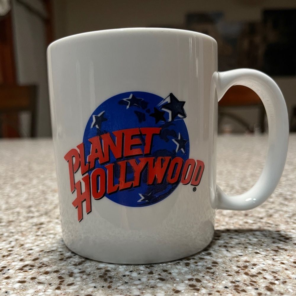 Vintage Planet Hollywood White Coffee Mug